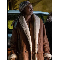 Power Book III Patina Miller Shearling Coat